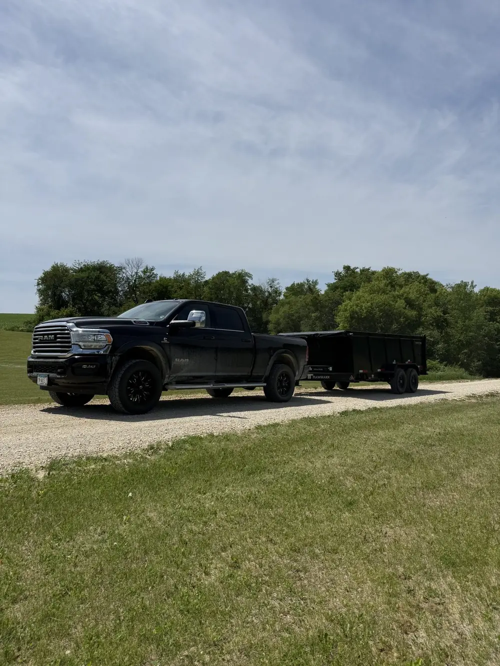 Northern Junk Removal truck and dump trailer